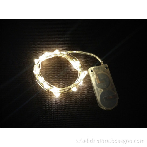 Mini Wedding Button Battery Operated Silver Wire String Fairy Starry Light For Bottle Decoration